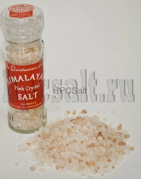 Пищевая Гималайская Розовая Соль HPCSalt, Мельничка 120гр