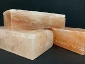 Соляной кирпич шлифованный с пропилом (пазом) ( Гималайская соль ) 20*10*5см