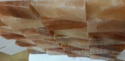 Соляной кирпич скошенный шлифованный (Гималайская соль) 20*10*4см 