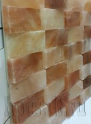 Соляной кирпич скошенный шлифованный (Гималайская соль) 20*10*4см 