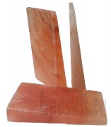 Соляной кирпич скошенный шлифованный (Гималайская соль) 20*10*4см 