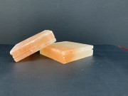 Соляная плитка шлифованная с пропилом (пазом) 10*10*2,5см